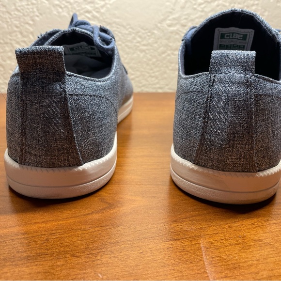 Clae / men’s boat shoe / size 11 / preowned / Ellington Textile /light jean blue - Picture 4 of 7